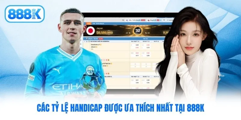 Các tỷ lệ Handicap được ưa thích nhất tại 888K